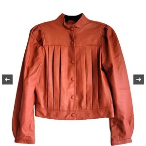 7 for all mankind leather jacket NWT